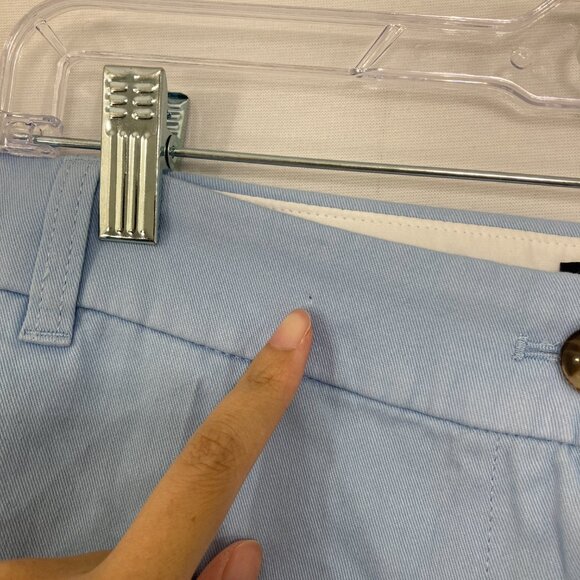 J. Crew size 16 Light Blue Cotton Shorts Comfy Coastal Vacation - Picture 11 of 11